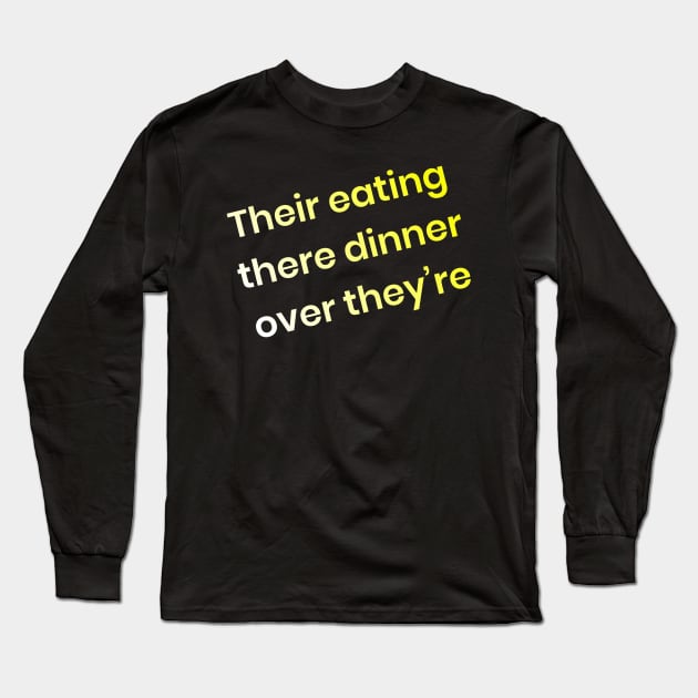 Grammar Joke Long Sleeve T-Shirt by marisaj4488